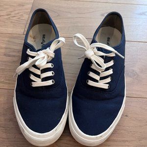 SeaVees Dark Blue Navy Canvas Sneakers